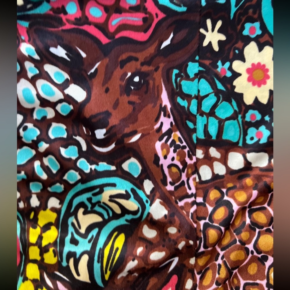 Vintage Betsey Johnson Runway 2000’s Y2K Bambi Deer Print Runway Dress Size 6 S - Picture 3 of 9